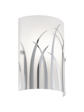 Modern wall lamp 1 light in white glass GLO 92742 revised