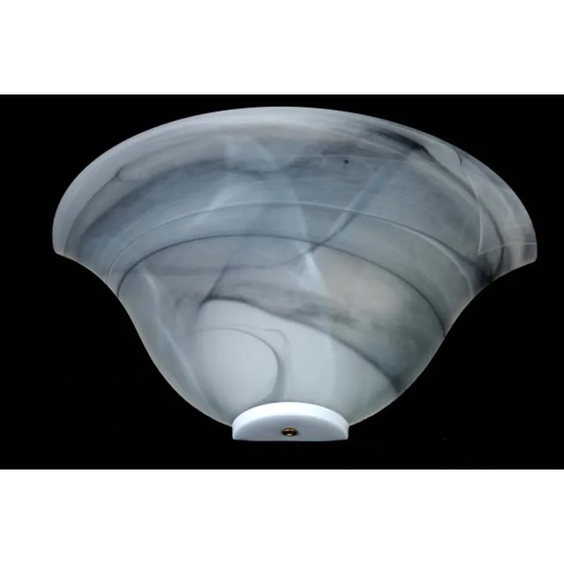 Classic wall light 1 light Duna Nero glass