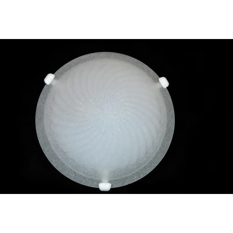 Classic ceiling lamp in glass d.40 1 light Girella Bianco