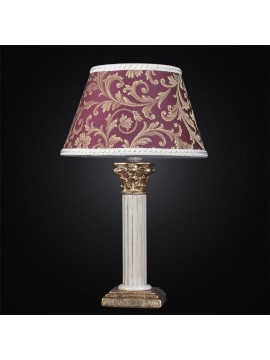 Lume lampada da tavolo classica in ceramica treccia rustica stf 0096