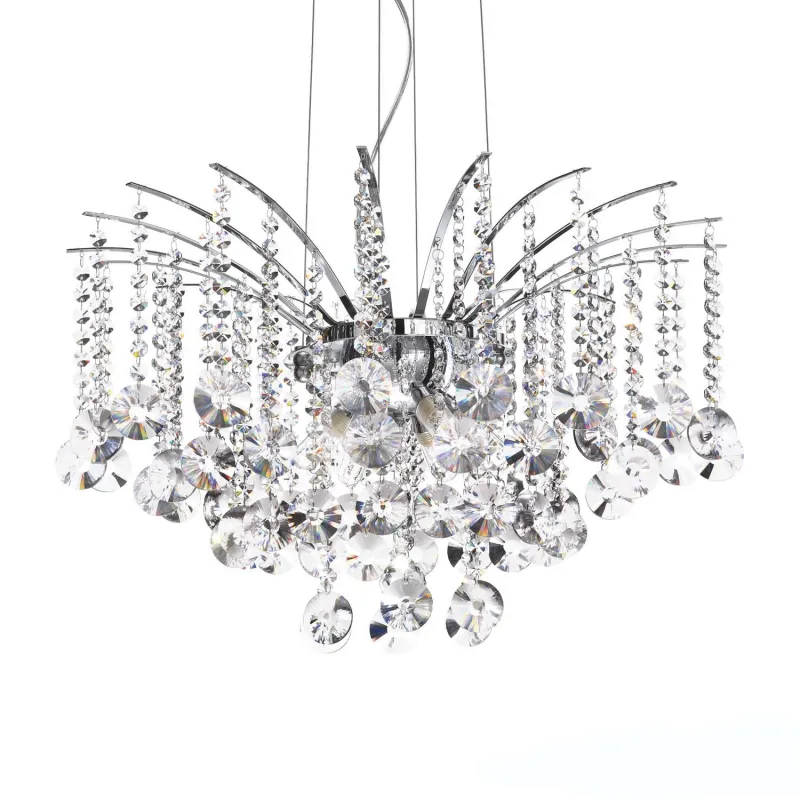 Modern chandelier with 8 lights Audi 77 crystals