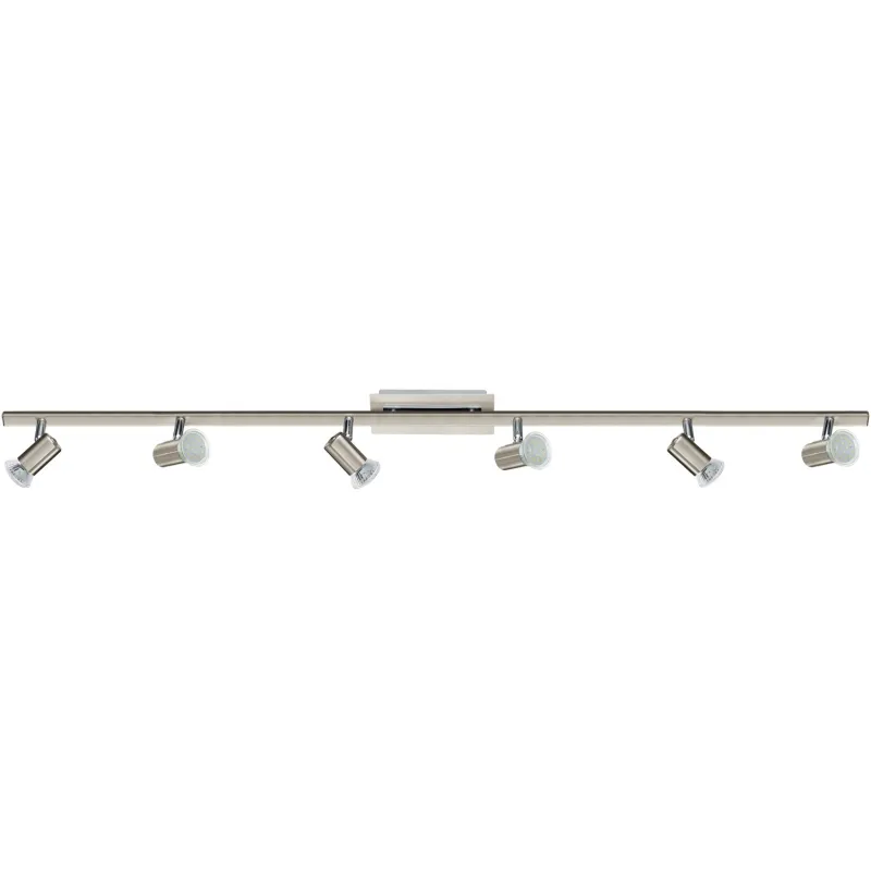 Plafoniera moderna spot a led nickel GLO 90927 rottelo