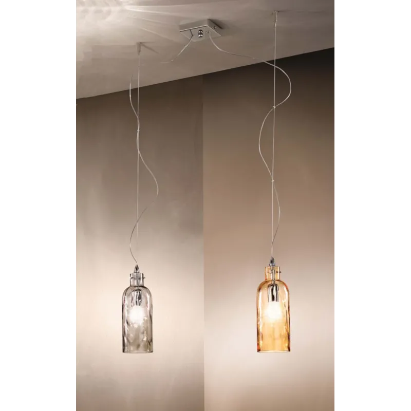 Modern design glass chandelier 2 lights 2598