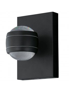 Applique da esterno moderno nero a led GLO 94848 Sesimba