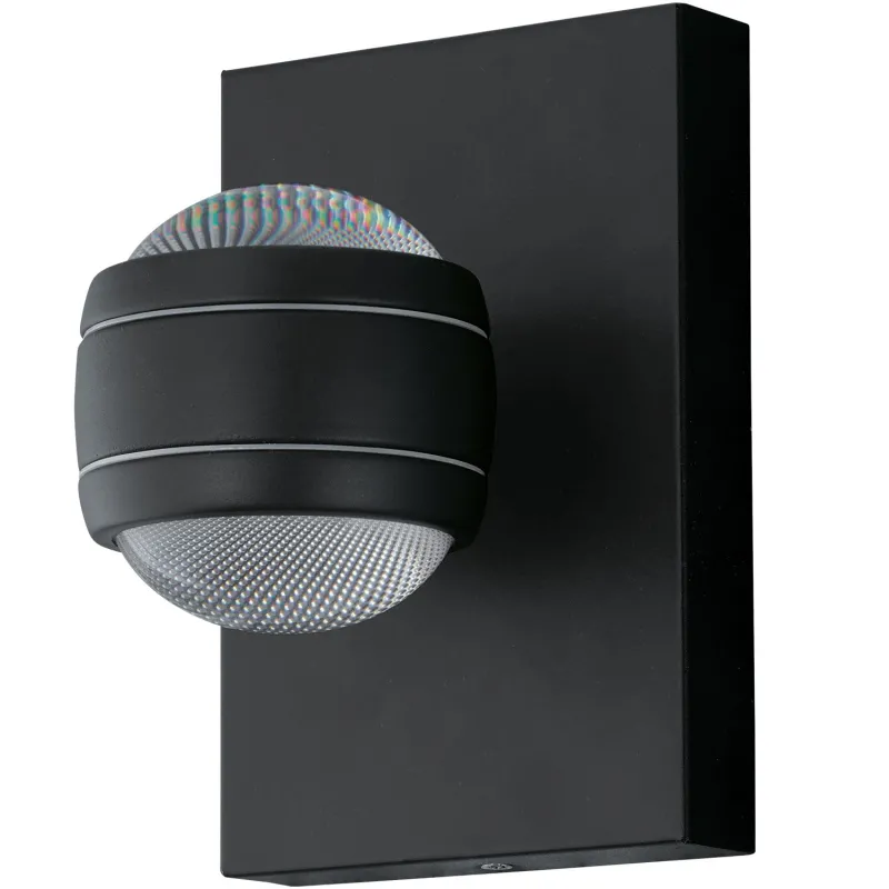 Applique da esterno moderno nero a led GLO 94848 Sesimba