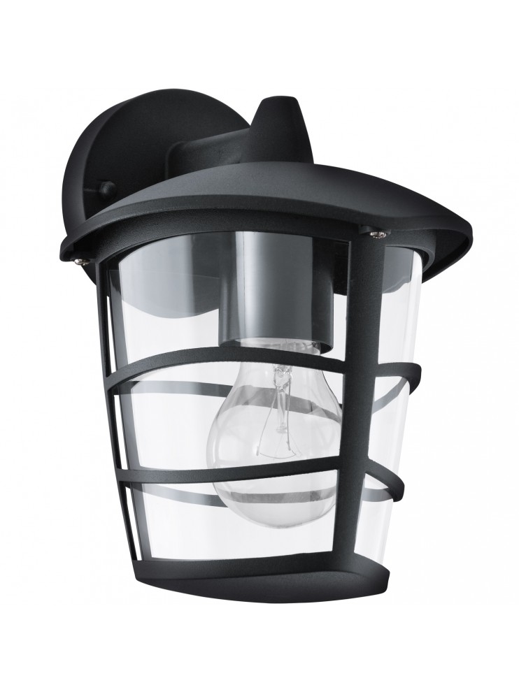 Black modern outdoor wall light GLO 93098 Aloria