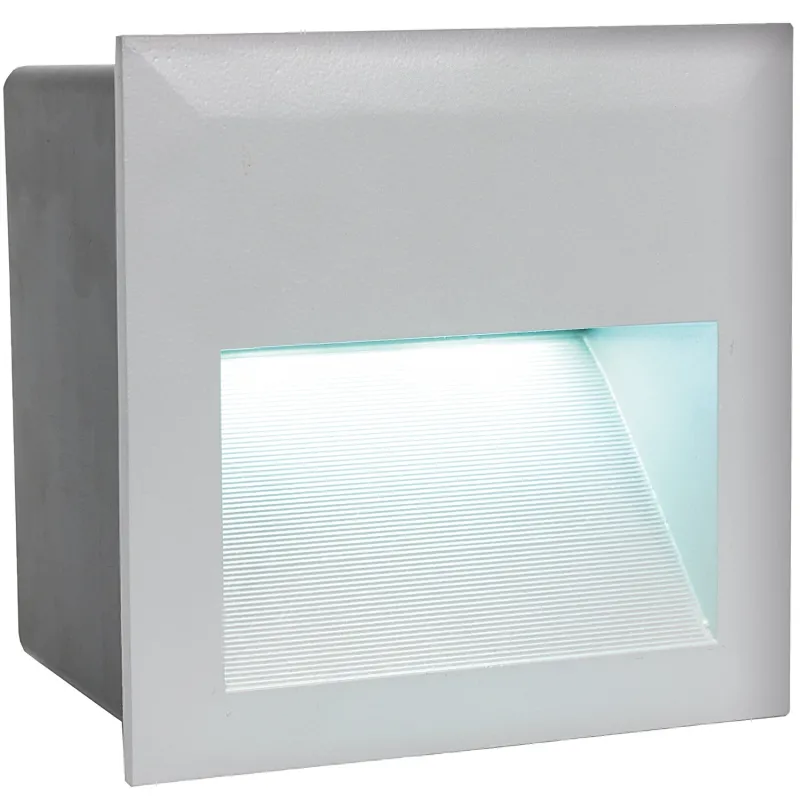 Faretto da esterno moderno a led argento GLO 95235 Zimba-Led