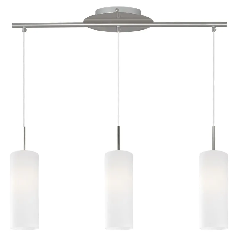 Lampadario moderno design 3 luci bianco GLO 85978 Troy 3