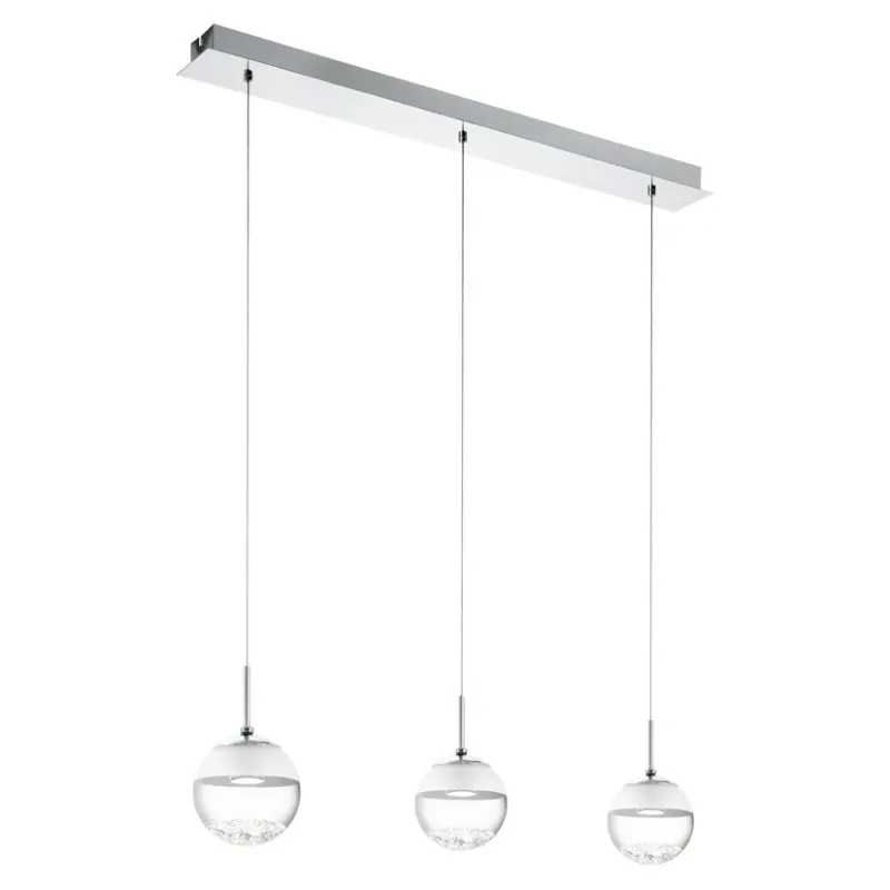 Modern chrome LED chandelier GLO 93784 Montefio 1