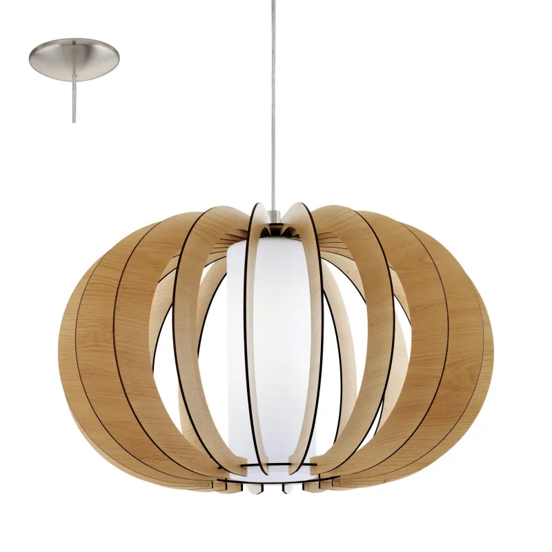 Lampadario in legno moderno 1 luce GLO 95599 Stellato 1