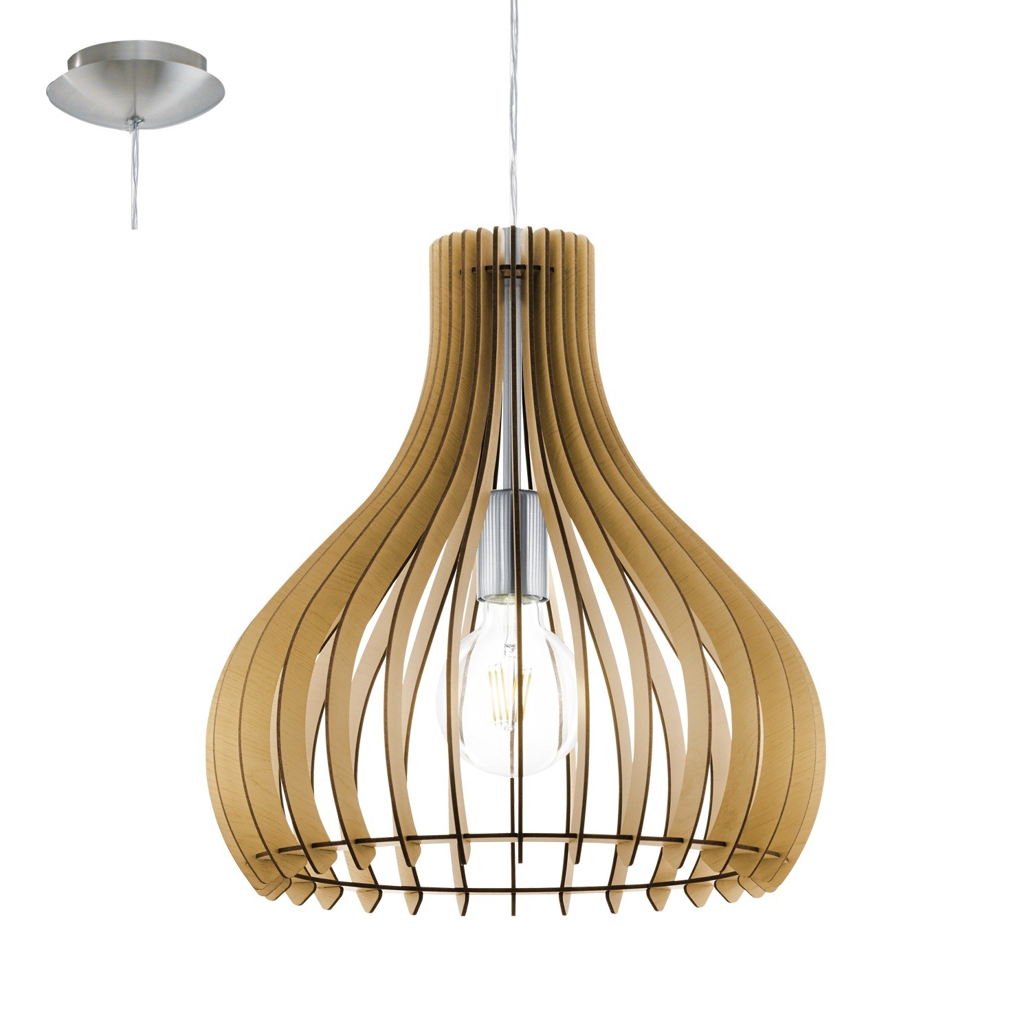 Lampadario in legno moderno 1 luce GL1260