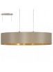 Modern chandelier in fabric Tortora 2 lights GLO 31618 Maserlo