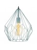 Chandelier vintage light blue 1 light GLO 49259 Carlton