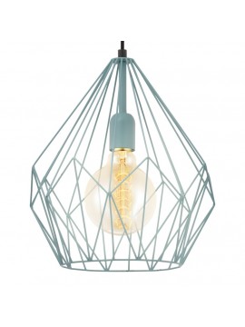 Chandelier vintage light blue 1 light GLO 49259 Carlton