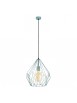 Chandelier vintage light blue 1 light GLO 49259 Carlton