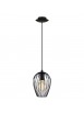 Vintage light chandelier 1 light black GLO 49477 Newtown