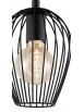 Vintage light chandelier 1 light black GLO 49477 Newtown