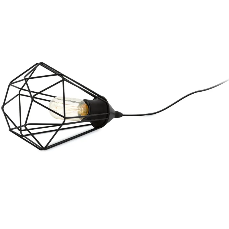 Lampada vintage 1 luce nera GLO 94192 Tarbes