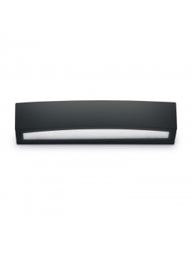 Andromeda black modern outdoor wall lamp with 2 lights