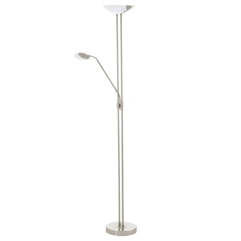 Led modern nickel floor lamp GLO 93874 Baya Led