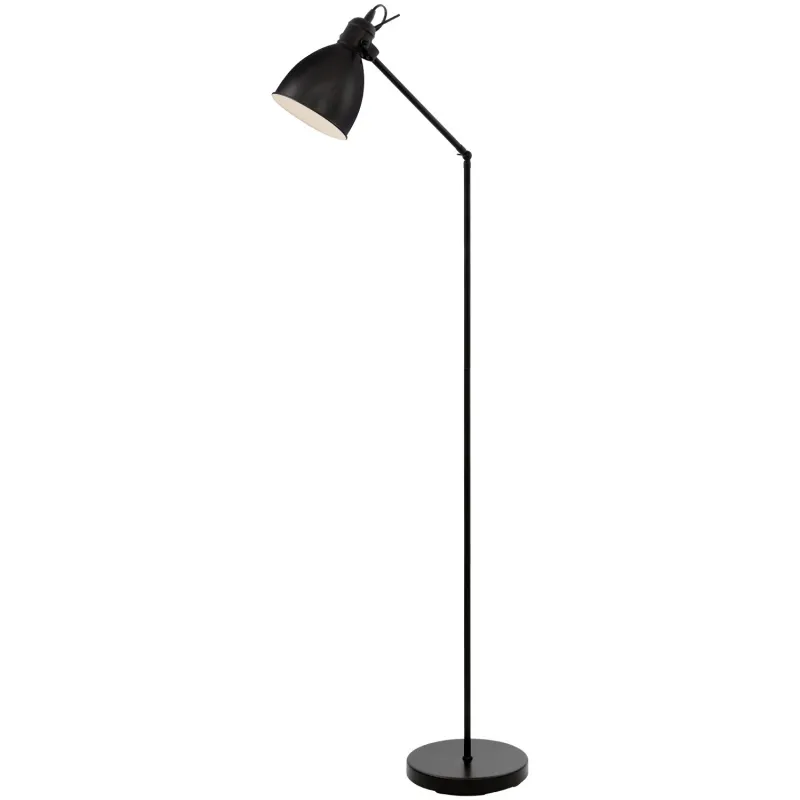 Vintage floor lamp 1 flexible black light GLO 49471 Priddy