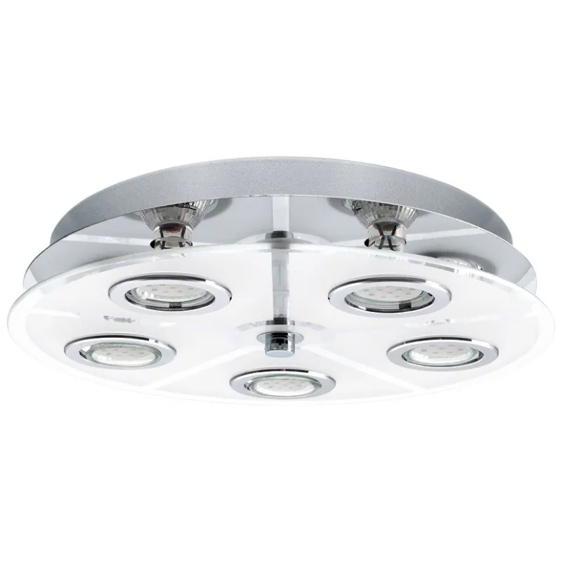 Contemporary chrome plated ceiling light GLO 30933 Cabo