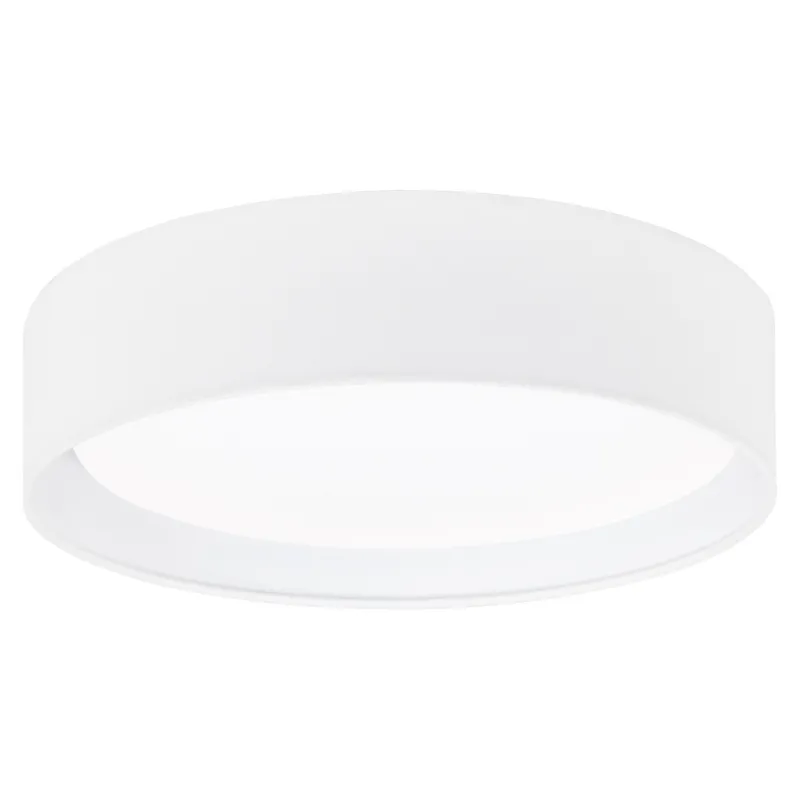 Plafoniera a Led moderna in Tessuto Bianco GLO 31588 Pasteri