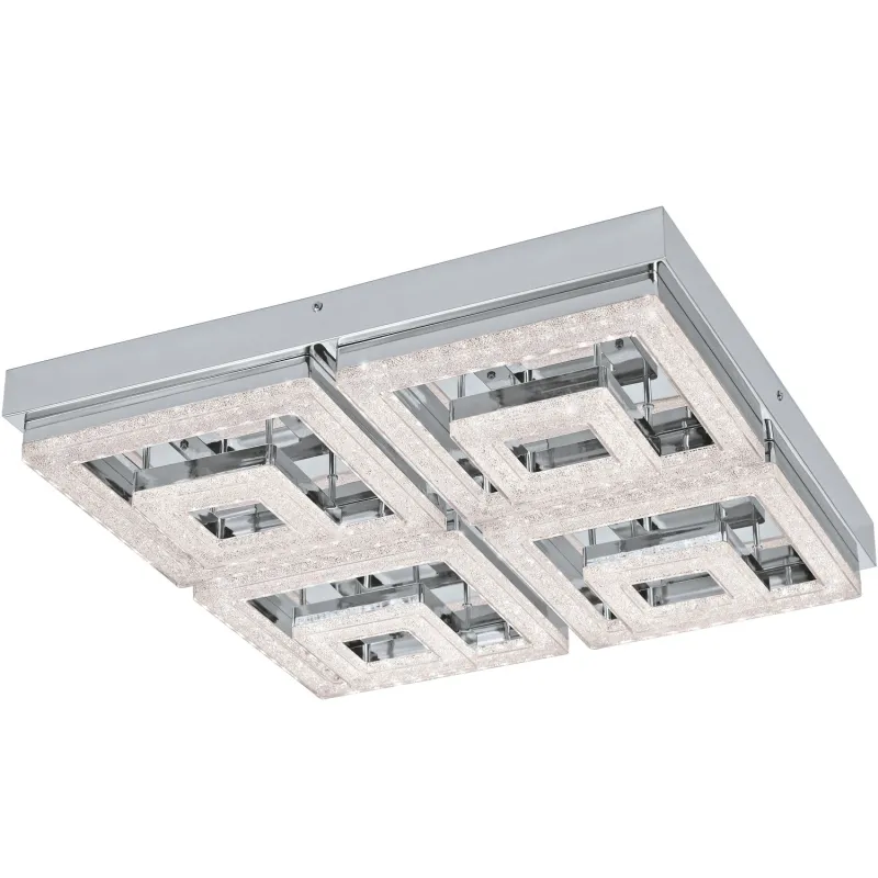 Modern LED ceiling light with crystal GLO 95661 Fradelo