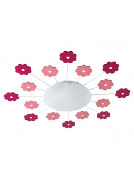 Pink modern ceiling light for children 1 light GLO 92147 Viki 1