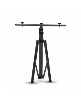 Black tripod tripod 2 adjustable headlights 150cm v-tac