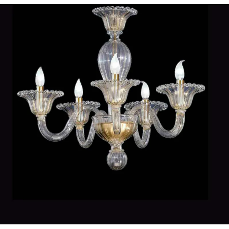 Murano chandelier of venice 5 lights 6843/5