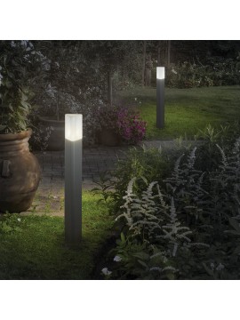 Modern outdoor bollard 1 gray Pulsar light