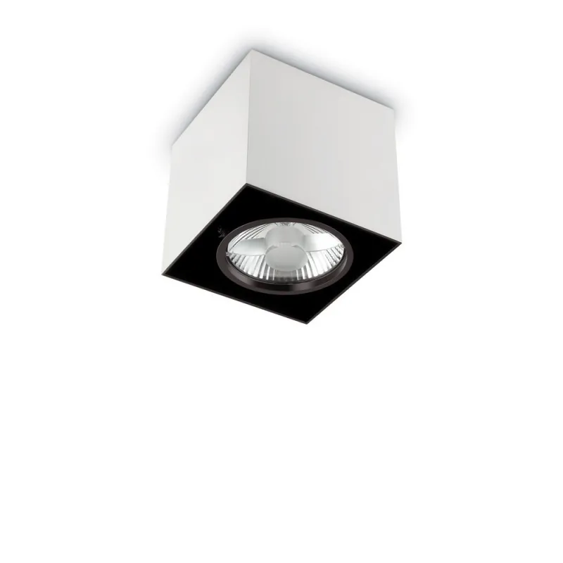 Faretto moderno orientabile 1 luce Mood Big Square bianco