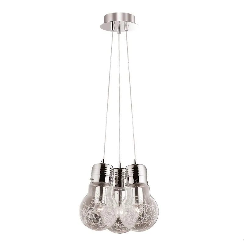 Modern chandelier with light Max sp3 chrome light