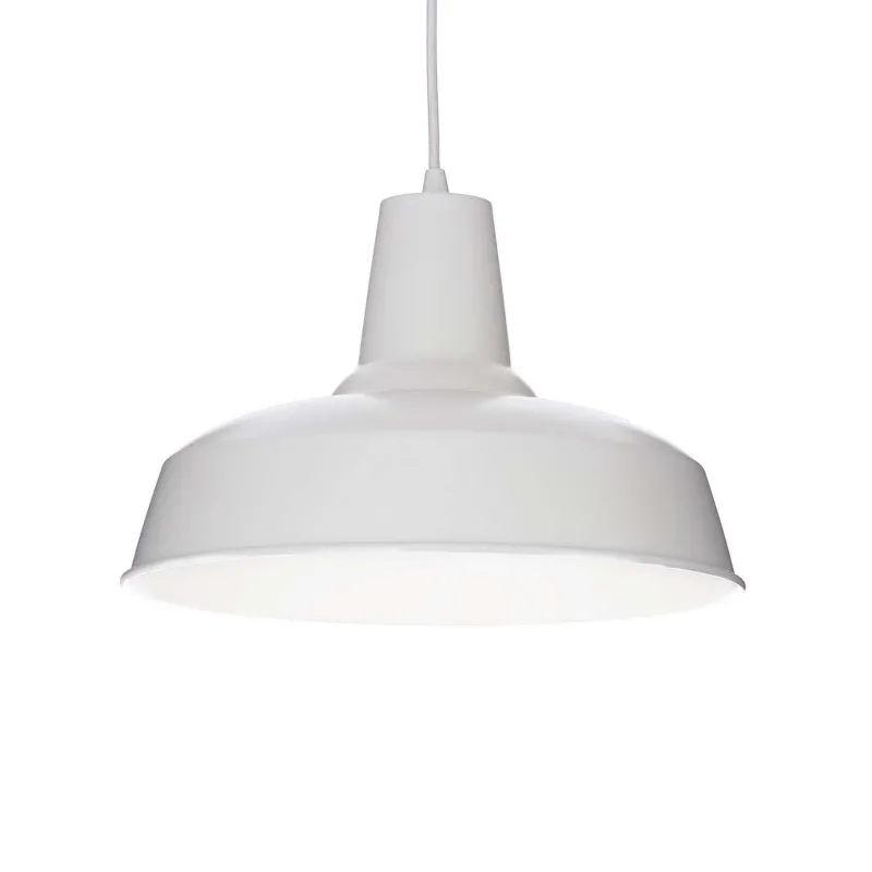 Lampadario moderno 1 luce Moby bianco