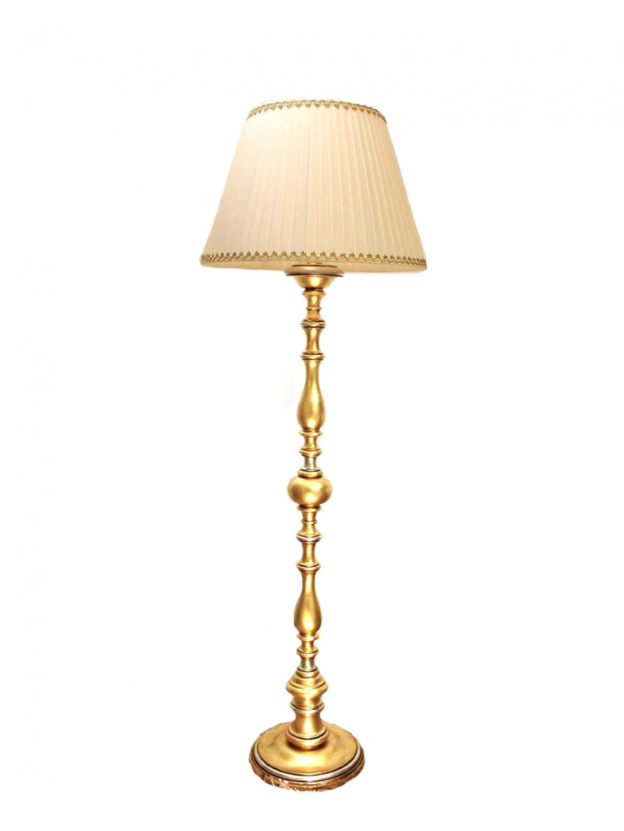 Piantana classica in ferro battuto ruggine-oro 1 luce LT 110