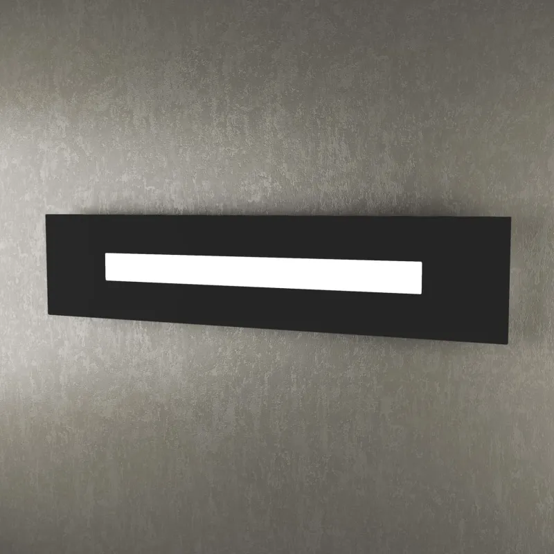 Plafoniera moderna design 1 luce tpl 1138-70 nero