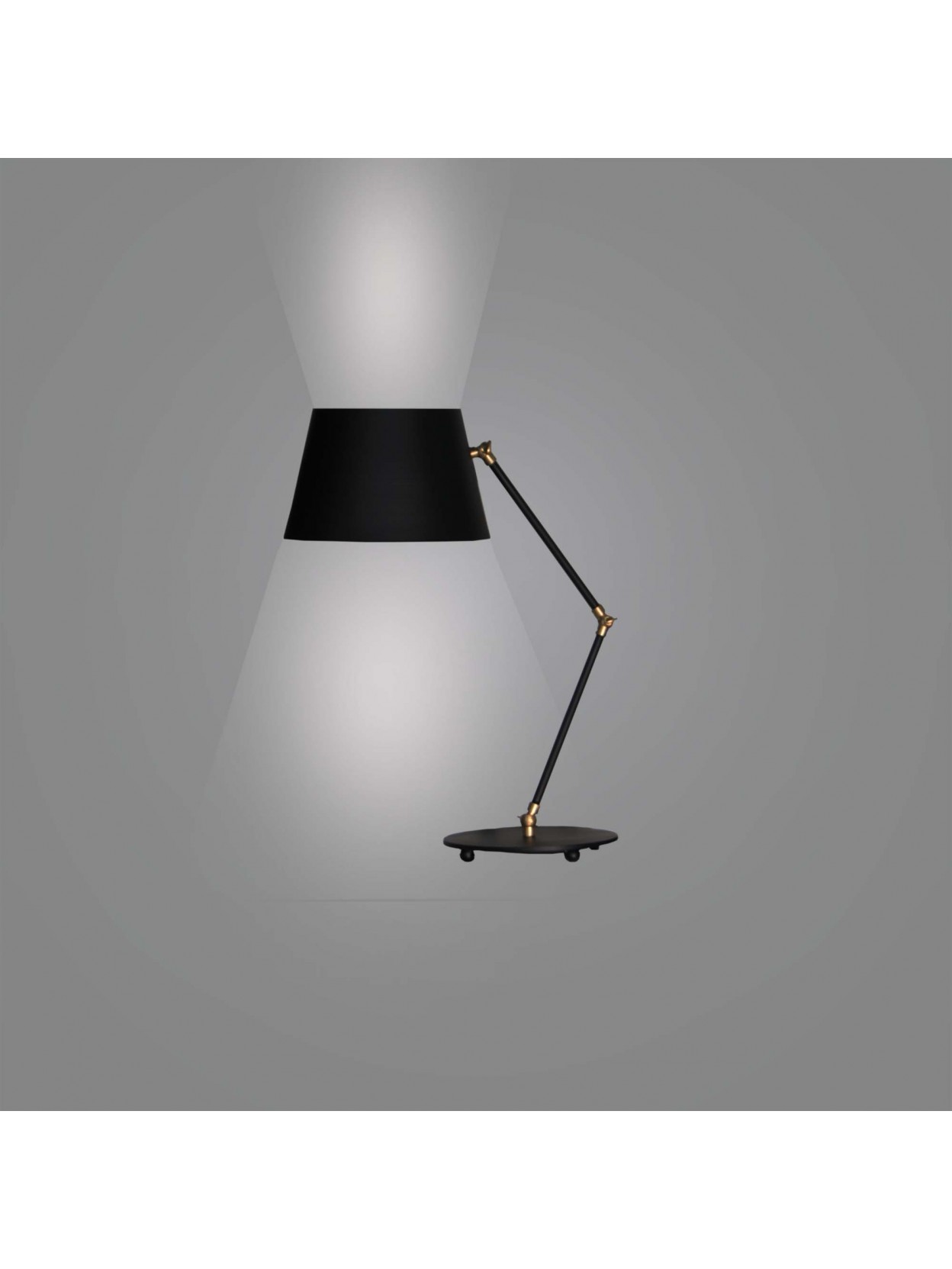 Lampada da studio moderna nera 1 luce GL1085