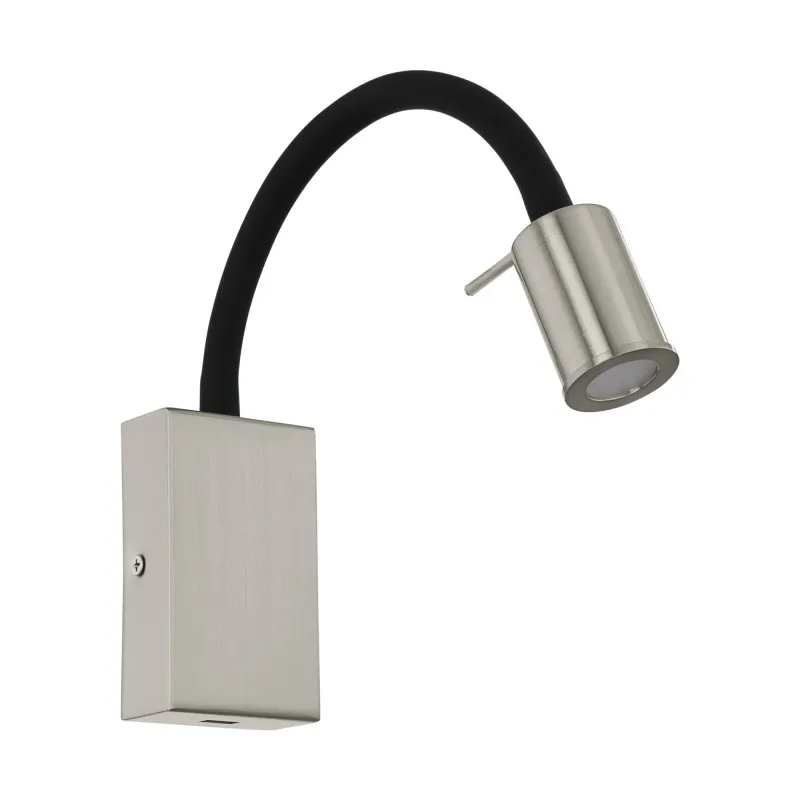 Led modern nickel 3.5w wall light GLO 96567 Tazzoli