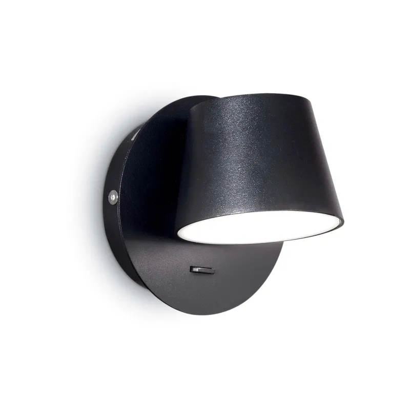 Applique a led design moderno 6w Gim ap1 nero