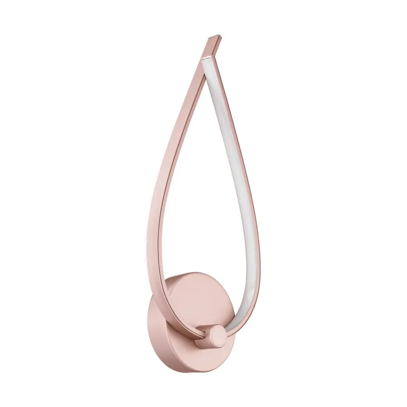 Modern design pink gold LED wall light GLO 97363 Palozza