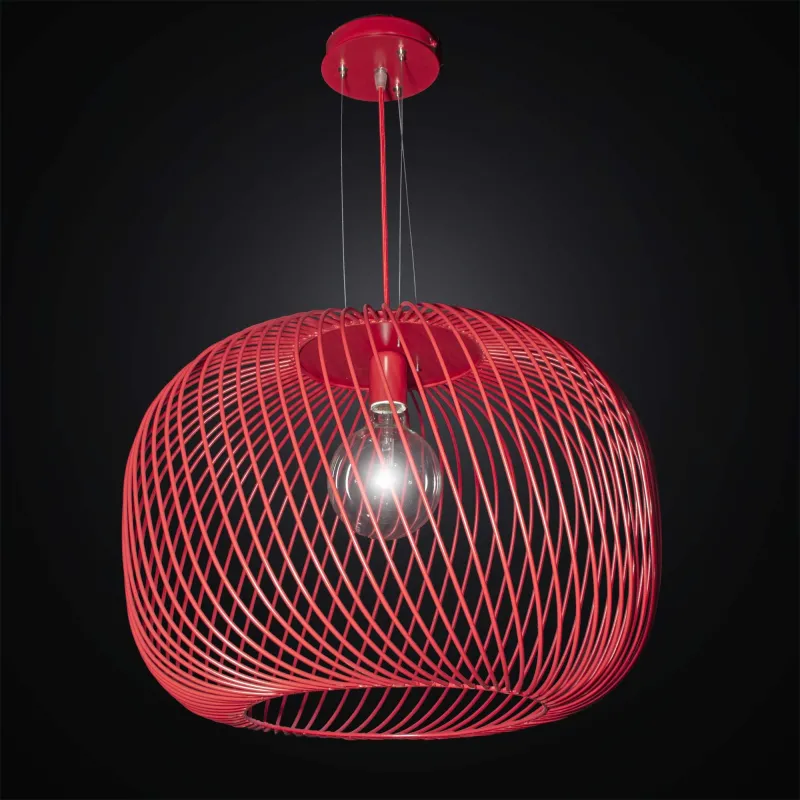 Lampadario moderno Design rosso sfera a 1 luce BGA 3028-s60