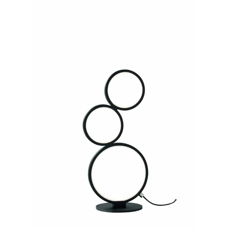 Modern design black led trio table lamp 522610332 Rondo