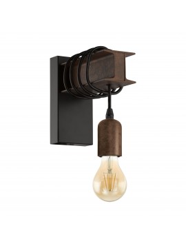 Rustic vintage rust wall light 1 light GLO 43152 Townshend 4