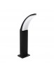 Small black modern LED outdoor pole GLO 98151 Fiumicino