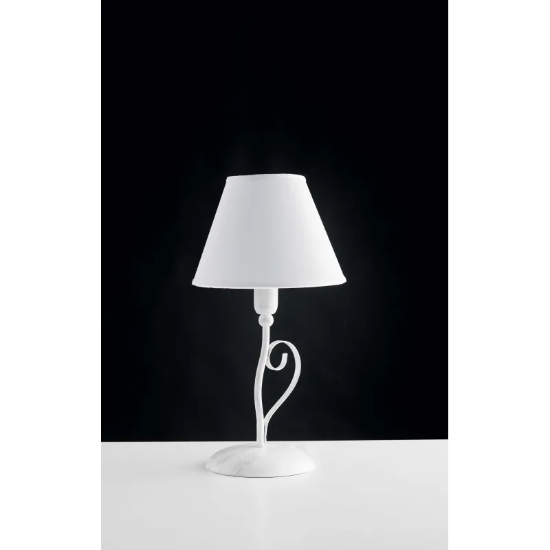 Lumetto contemporaneo classico 1 luce LGT Agata bianco