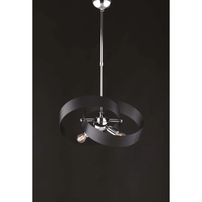 Lampadario moderno 2 cerchi design vari colori 2 luci LGT Giove