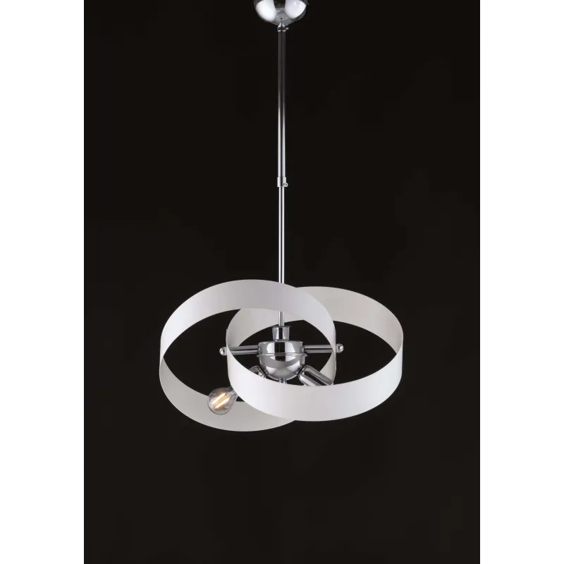 Modern chandelier 2 circles design various colors 2 lights LGT Giove