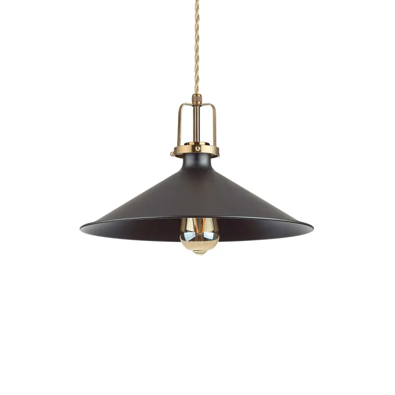 Rustic vintage pendant light 1 light Eris 4 sp1 black