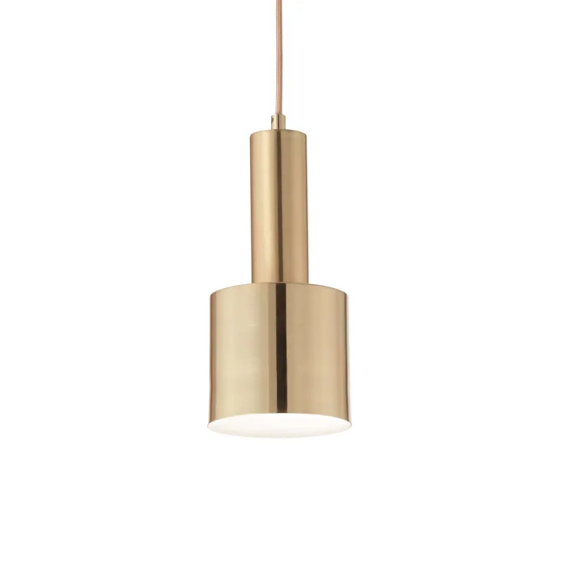 Lampadario moderno a sospensione 1 luce Holly sp1 ottone satinato